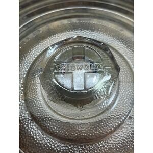 Griswold Glass Lid #10 J-1805 Vintage Cast Iron Skillet Cover